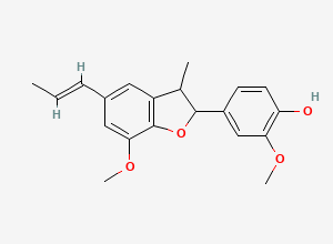 Two-dimensional chemical structure of Dehydrodiisoeugenol