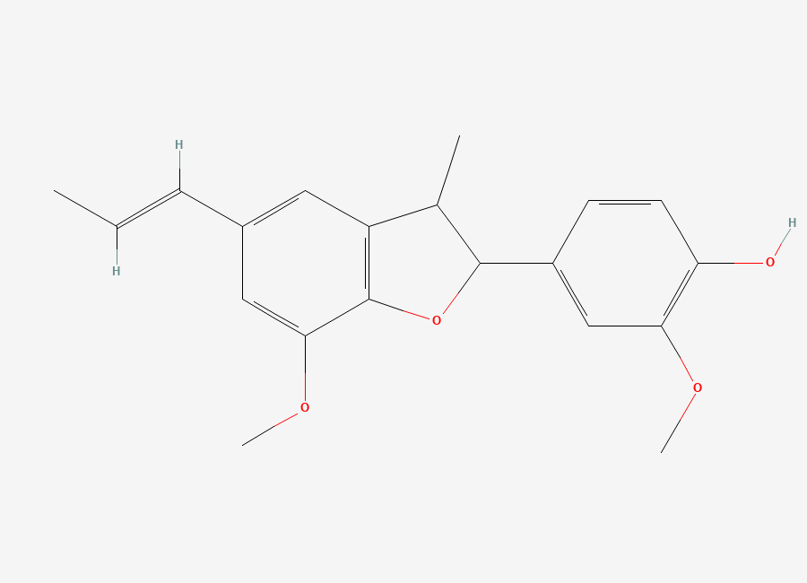 Two-dimensional chemical structure of Dehydrodiisoeugenol