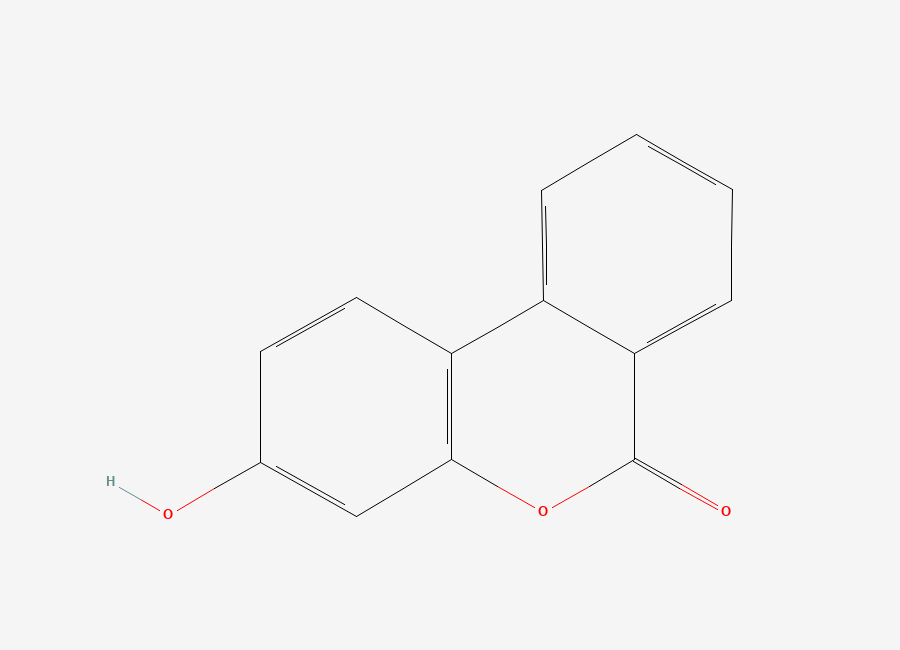Two-dimensional chemical structure of Urolithin B