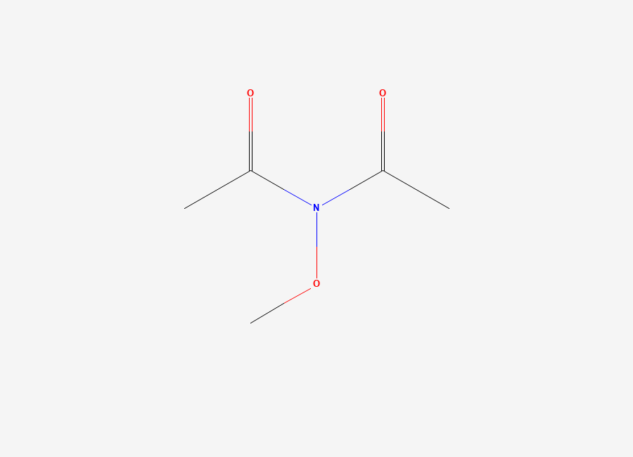 Two-dimensional chemical structure of N,N-Diacetyl-O-methylhydroxylamine