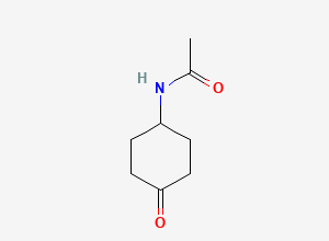 Two-dimensional chemical structure of N-(4-oxocyclohexyl) Acetamide, CAS 27514-08-5