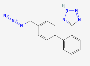 Two-dimensional chemical structure of Azido Tetrazole impurity, CAS 152708-24-2