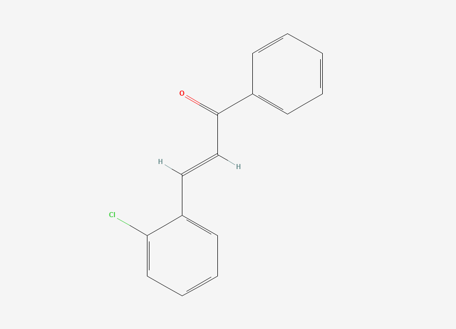 Two-dimensional chemical structure of trans-2-Chlorochalcone