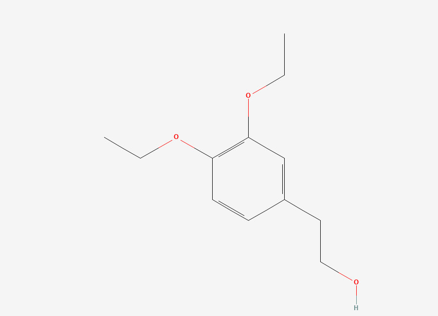Two-dimensional chemical structure of 2-(3,4-diethoxyphenyl)ethanol