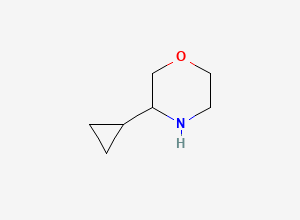 Two-dimensional chemical structure of 3-Cyclopropylmorpholine