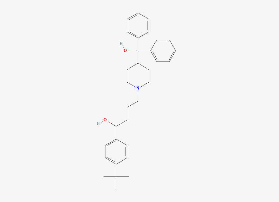 Two-dimensional chemical structure of Terfenadine, CAS 50679-08-8