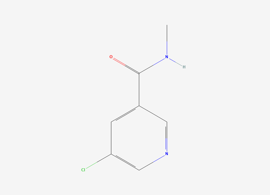 Two-dimensional chemical structure of 5-chloro-N-methylnicotinamide