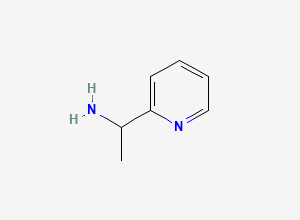 Two-dimensional chemical structure of 1-(Pyridin-2-yl)ethan-1-amine