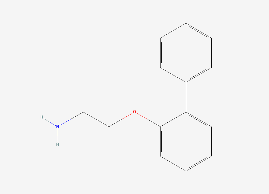 Two-dimensional chemical structure of 2-(Biphenyl-2-yloxy)ethanamine