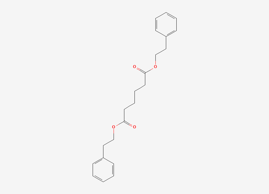 Two-dimensional chemical structure of Adipic acid, di(2-phenylethyl) ester