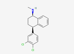 Two-dimensional chemical structure of Sertraline EP Impurity G/ (R,R)-Sertraline/ Sertraline Enantiomer/ Sertraline Related Compound-1/ Sertraline (1R,4R)-cis-Isomer (Free Base), CAS 79617-98-4