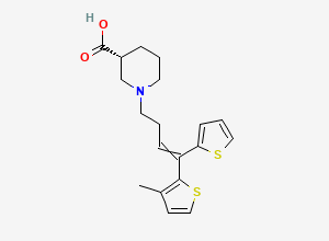 Two-dimensional chemical structure of Desmethyltiagabine
