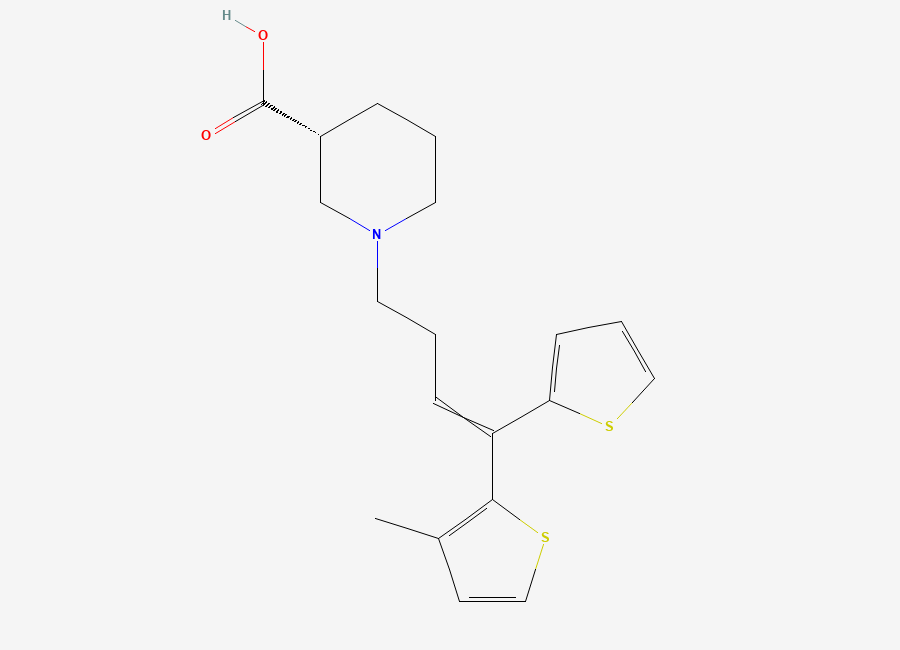Two-dimensional chemical structure of Desmethyltiagabine