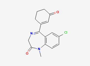Two-dimensional chemical structure of Tetrazepam EP Impurity A (Free Base), CAS 83608-70-2
