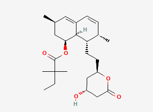Two-dimensional chemical structure of Simvastatin, CAS 79902-63-9