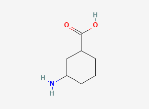 Two-dimensional chemical structure of 3-Aminocyclohexanecarboxylic acid