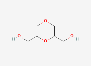 Two-dimensional chemical structure of 1,4-Dioxane-2,6-dimethanol