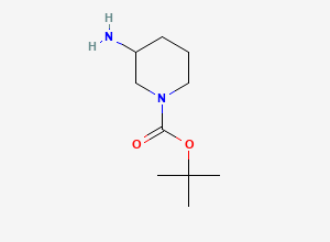 Two-dimensional chemical structure of 1-BOC-3-Aminopiperidine, CAS 184637-48-7