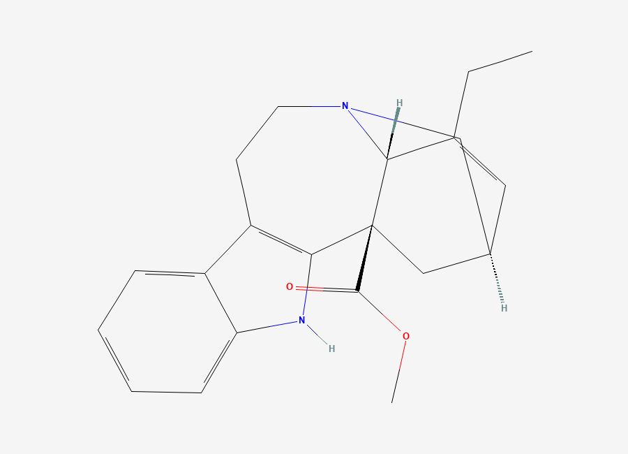 Two-dimensional chemical structure of Catharanthine, CAS 2468-21-5