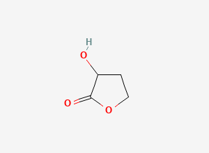 Two-dimensional chemical structure of alpha-Hydroxy-gamma-butyrolactone