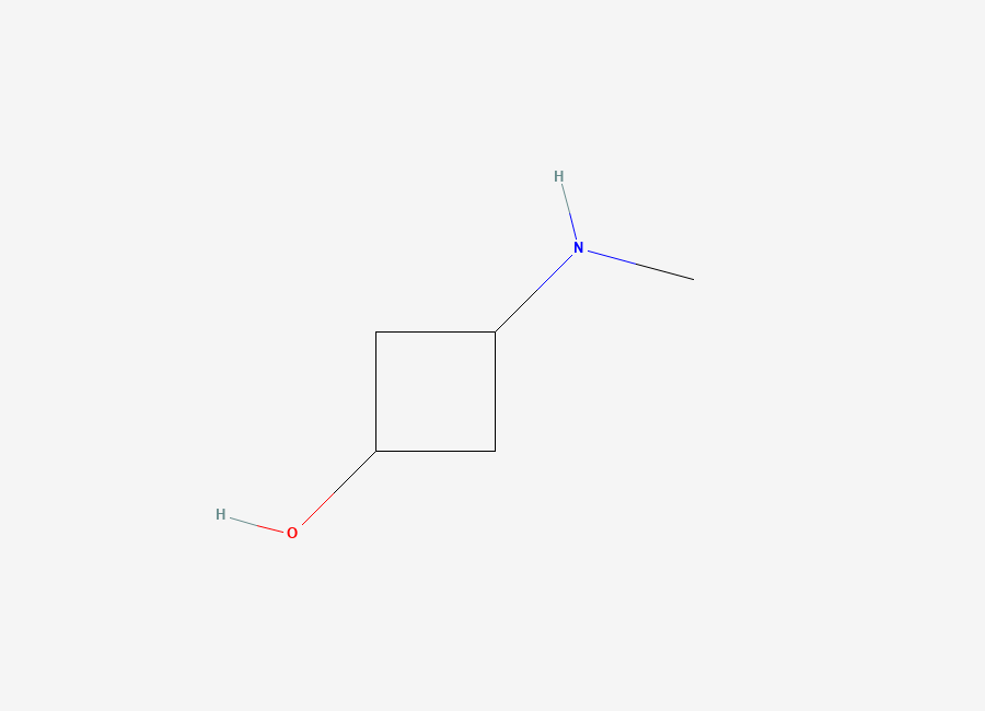 Two-dimensional chemical structure of (1r,3r)-3-(Methylamino)cyclobutan-1-ol