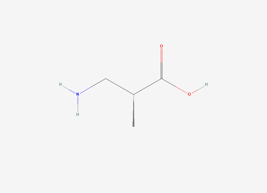 Two-dimensional chemical structure of (R)-3-amino-2-methylpropanoate