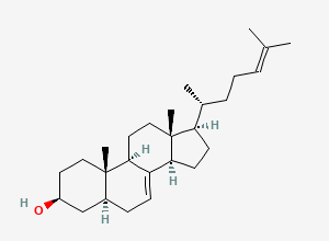 Two-dimensional chemical structure of 5alpha-Cholesta-7,24-dien-3beta-ol