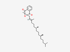 Two-dimensional chemical structure of Trans-Epoxyphytomenadione/ Vitamin K1 2,3-Epoxide, CAS 1588773-08-3