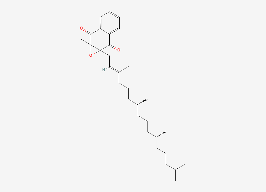 Two-dimensional chemical structure of Trans-Epoxyphytomenadione/ Vitamin K1 2,3-Epoxide, CAS 1588773-08-3