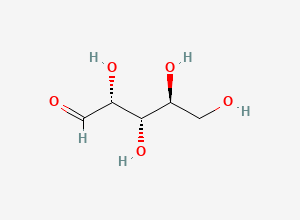 Two-dimensional chemical structure of aldehydo-L-arabinose
