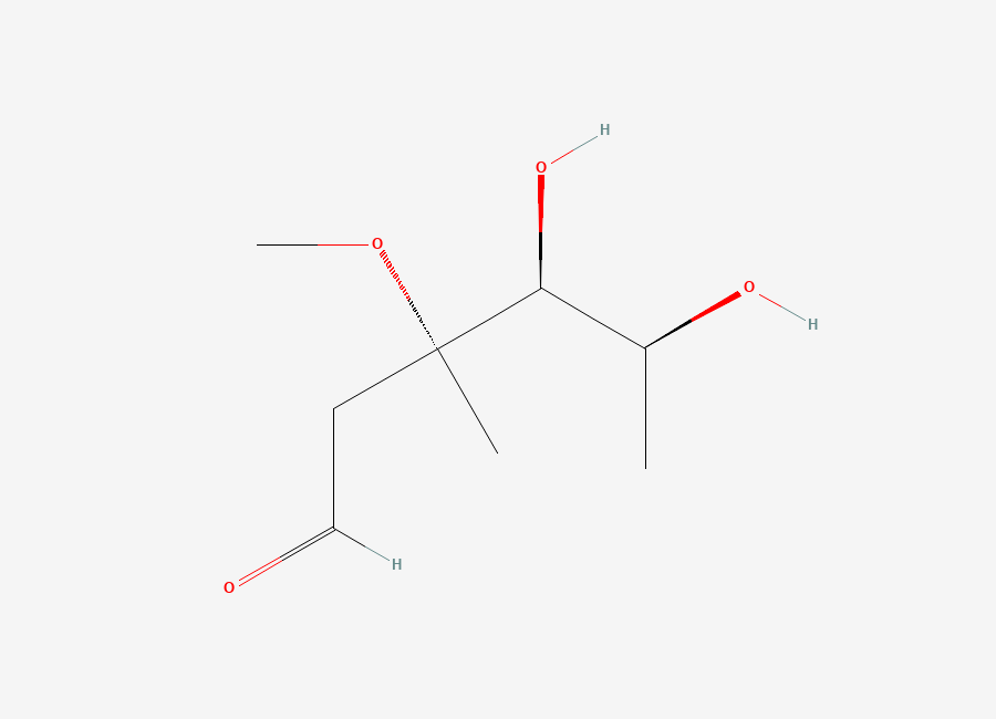 Two-dimensional chemical structure of 3-O-Methylmycarose
