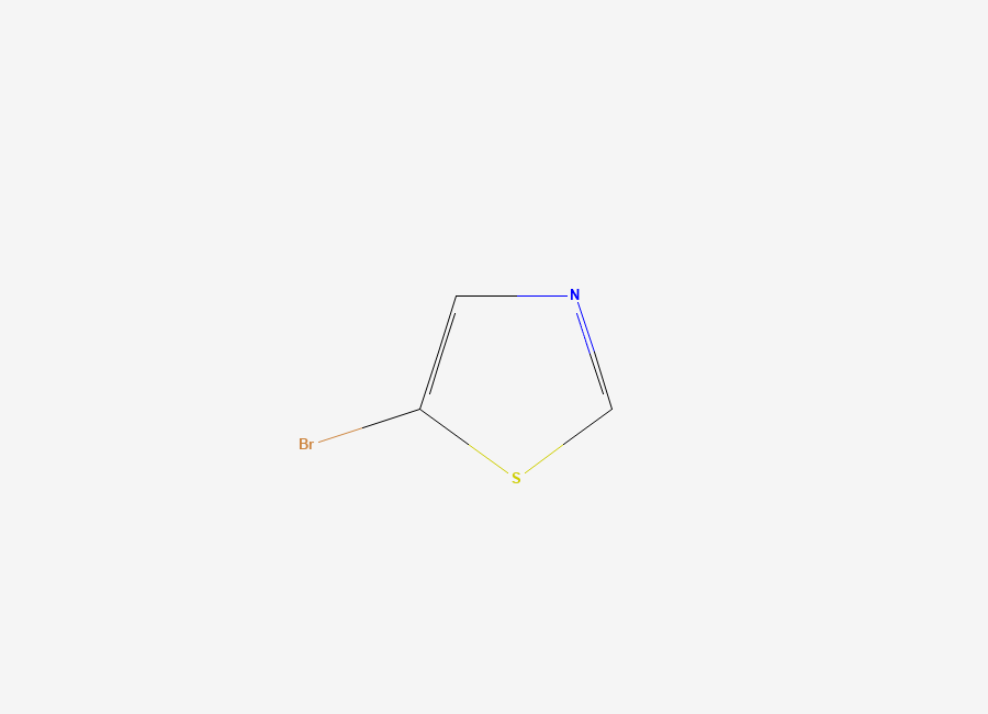 Two-dimensional chemical structure of 5-Bromothiazole