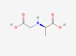 Two-dimensional chemical structure of (R)-2-((Carboxymethyl)amino)propanoic acid, CAS 66642-87-3
