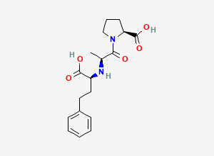 Two-dimensional chemical structure of Enalaprilat, CAS 76420-72-9
