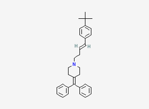 Two-dimensional chemical structure of Terfenadine EP Impurity F (Free Base), CAS 50707-13-6