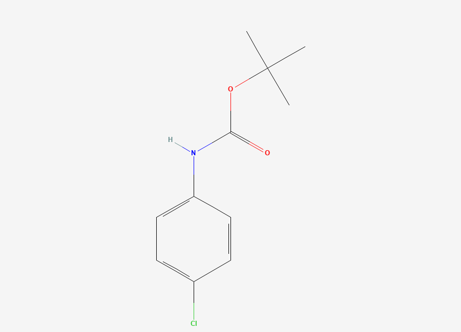 Two-dimensional chemical structure of tert-butyl N-(4-chlorophenyl)carbamate