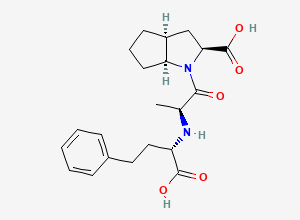 Two-dimensional chemical structure of Ramipril EP Impurity E/ Ramipril Diacid / Ramiprilat, CAS 87269-97-4
