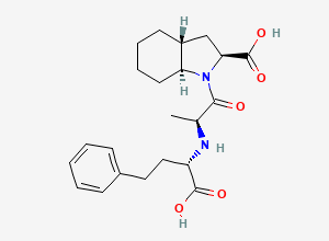Two-dimensional chemical structure of Trandolapril EP Impurity E /Trandolapril Related Compound E/ Trandolaprilate, CAS 87679-71-8