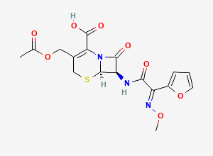 Two-dimensional chemical structure of Cefuroxime EP Impurity G, CAS 97232-98-9