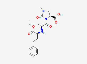 Two-dimensional chemical structure of Imidapril, CAS 89371-37-9