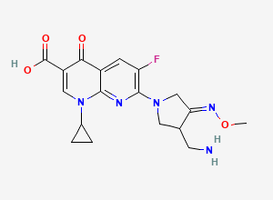 Two-dimensional chemical structure of Gemifloxacin E-Isomer, CAS 210353-54-1