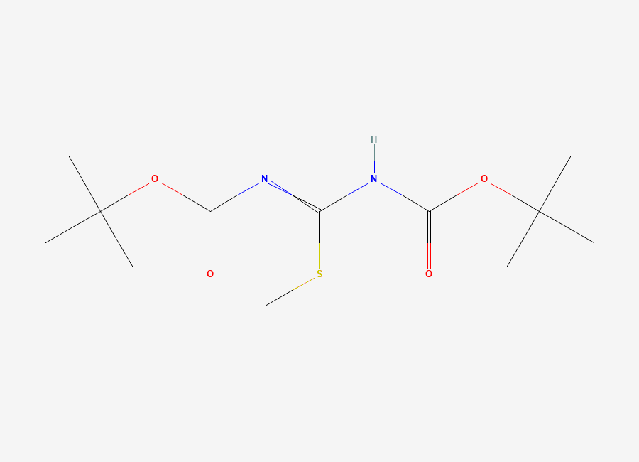 Two-dimensional chemical structure of 1,3-DI-Boc-2-methylisothiourea