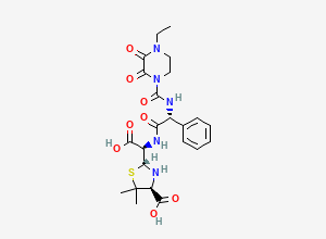 Two-dimensional chemical structure of Piperacillin EP Impurity B, CAS 64817-22-7