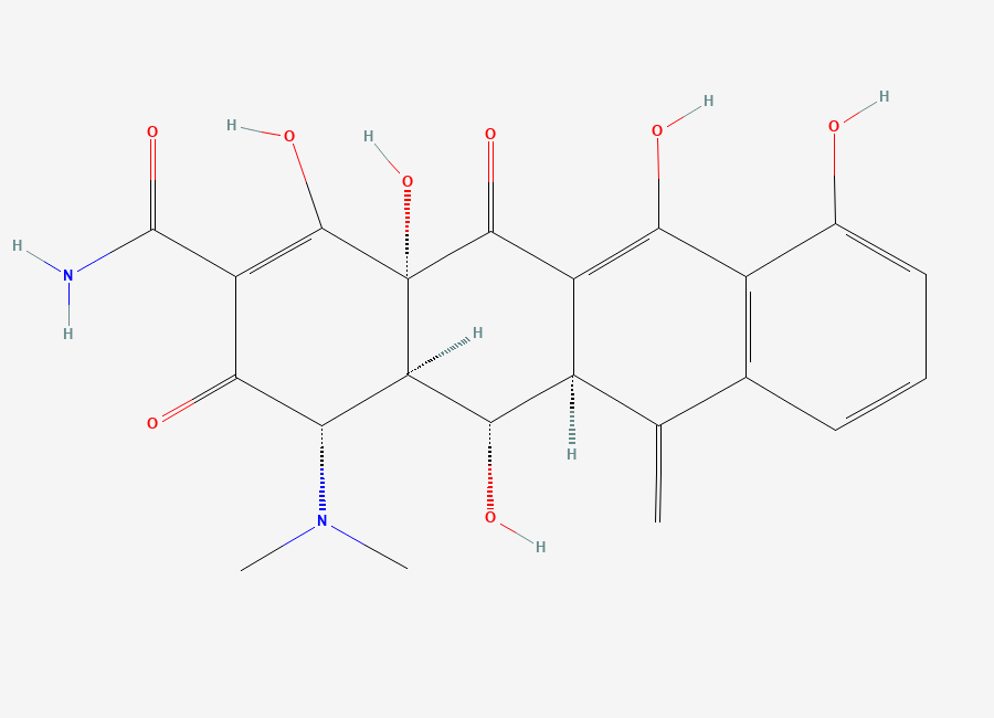 Two-dimensional chemical structure of Doxycycline EP Impurity B / Methacycline (free base), CAS 914-00-1