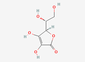 Two-dimensional chemical structure of Ascorbic Acid EP Impurity F/ Isovitamin C/ D-(-)-Isoascorbic Acid/ Erythorbic Acid, CAS 89-65-6