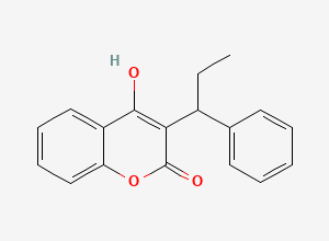 Two-dimensional chemical structure of Phenprocoumon, CAS 435-97-2