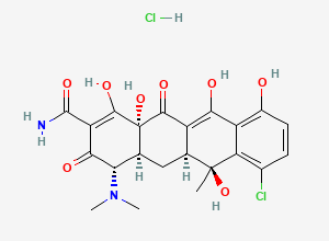 Two-dimensional chemical structure of Chlortetracycline hydrochloride