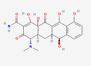 Two-dimensional chemical structure of Demeclocycline EP Impurity A/ Demethyltetracycline, CAS 987-02-0