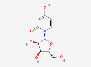 Two-dimensional chemical structure of 3-Deazauridine