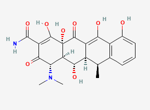 Two-dimensional chemical structure of 6-Epidoxycycline